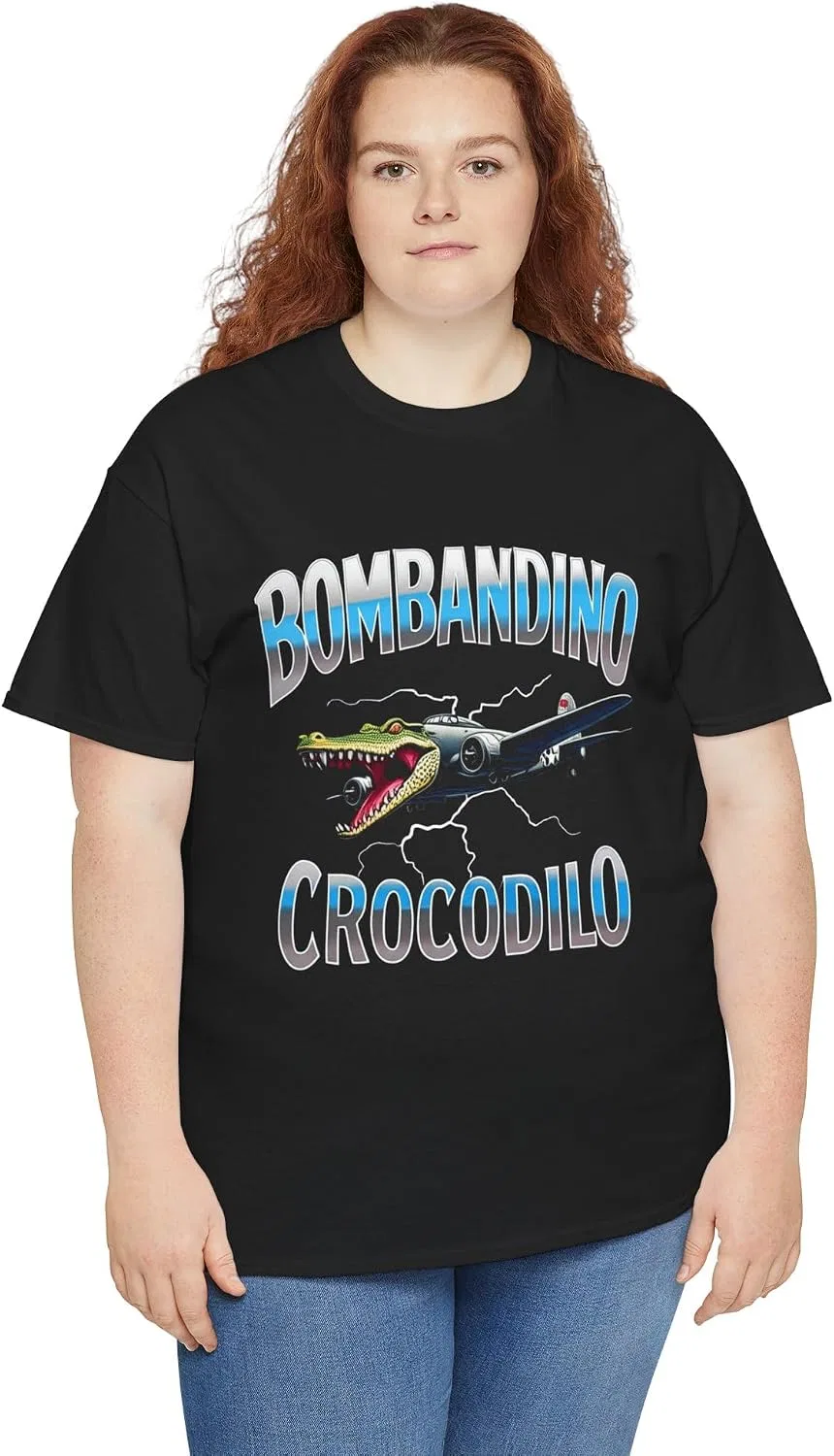 Футболка с принтом Bombandino Crocodilo, чёрный — фото 4