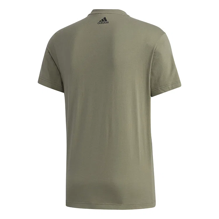 Футболка с круглым вырезом, свободный крой, Adidas, Brown Green — фото 2