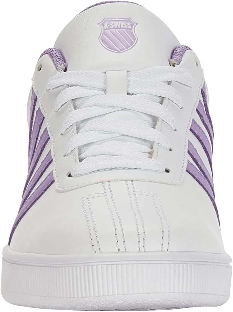 Детские кроссовки для девочек Classic Pro K-Swiss, White/Silver/Purple Rose — фото 3