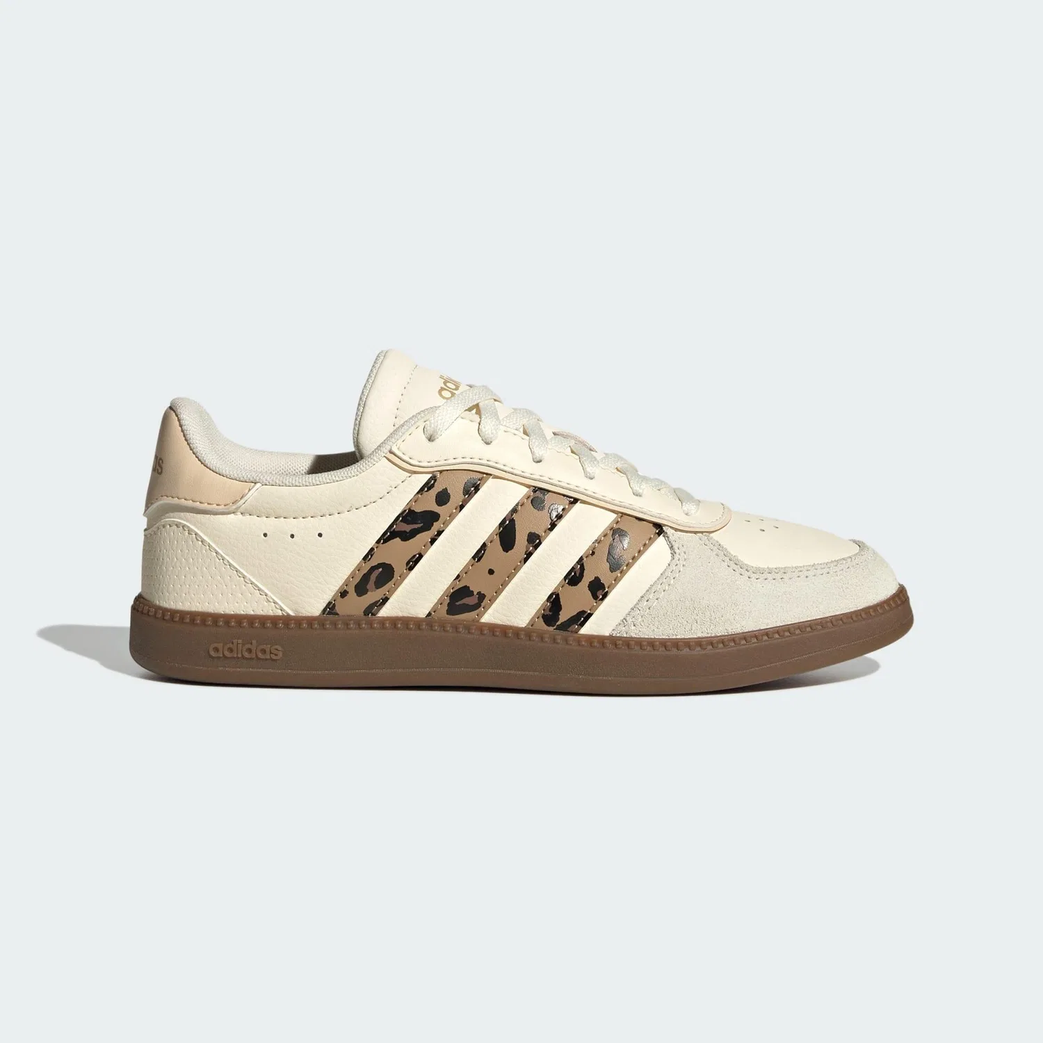 Детские кроссовки с верхом из замши Breaknet Sleek Adidas, Weiss Braun Beige