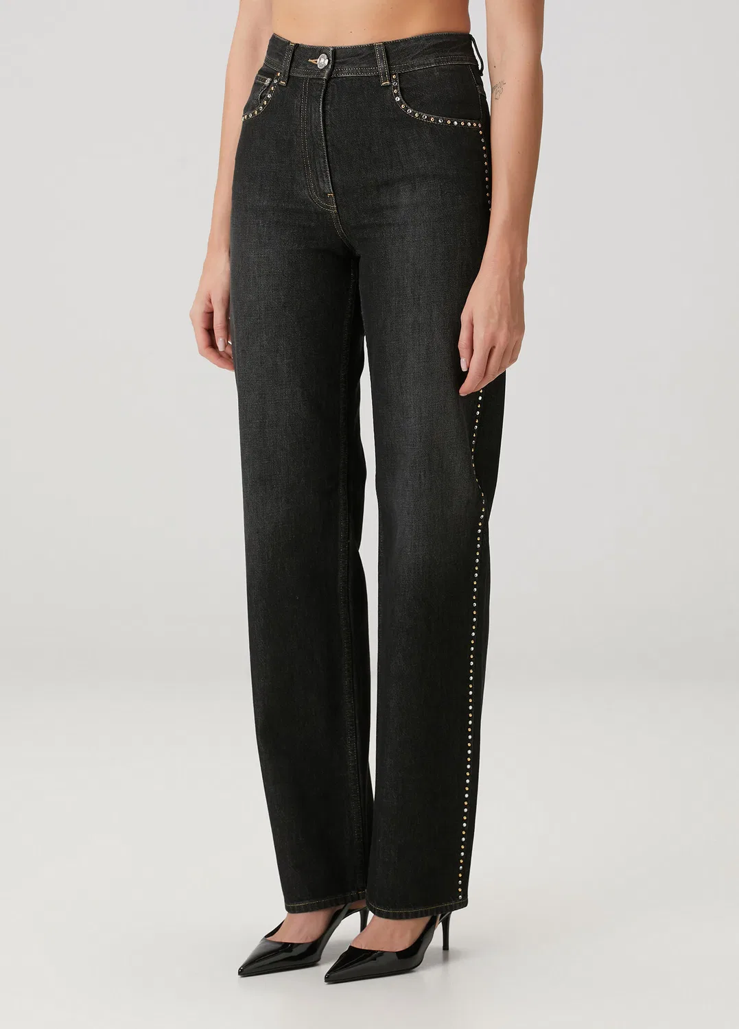 Джинсы Versace Regular Fit, черный — фото 3