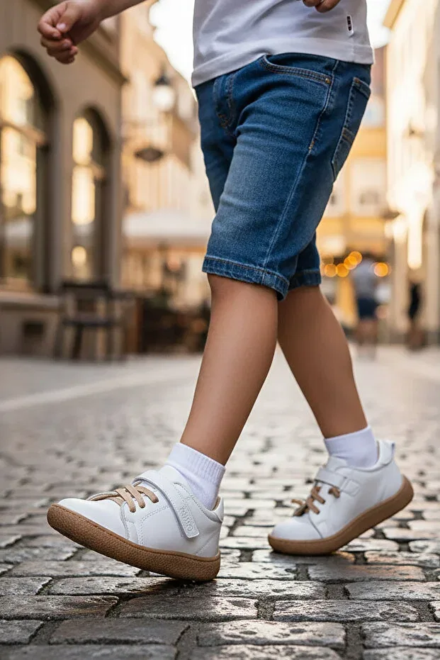 Детские кроссовки для мальчиков кожаные Arad Kiko Kids, White — фото 3