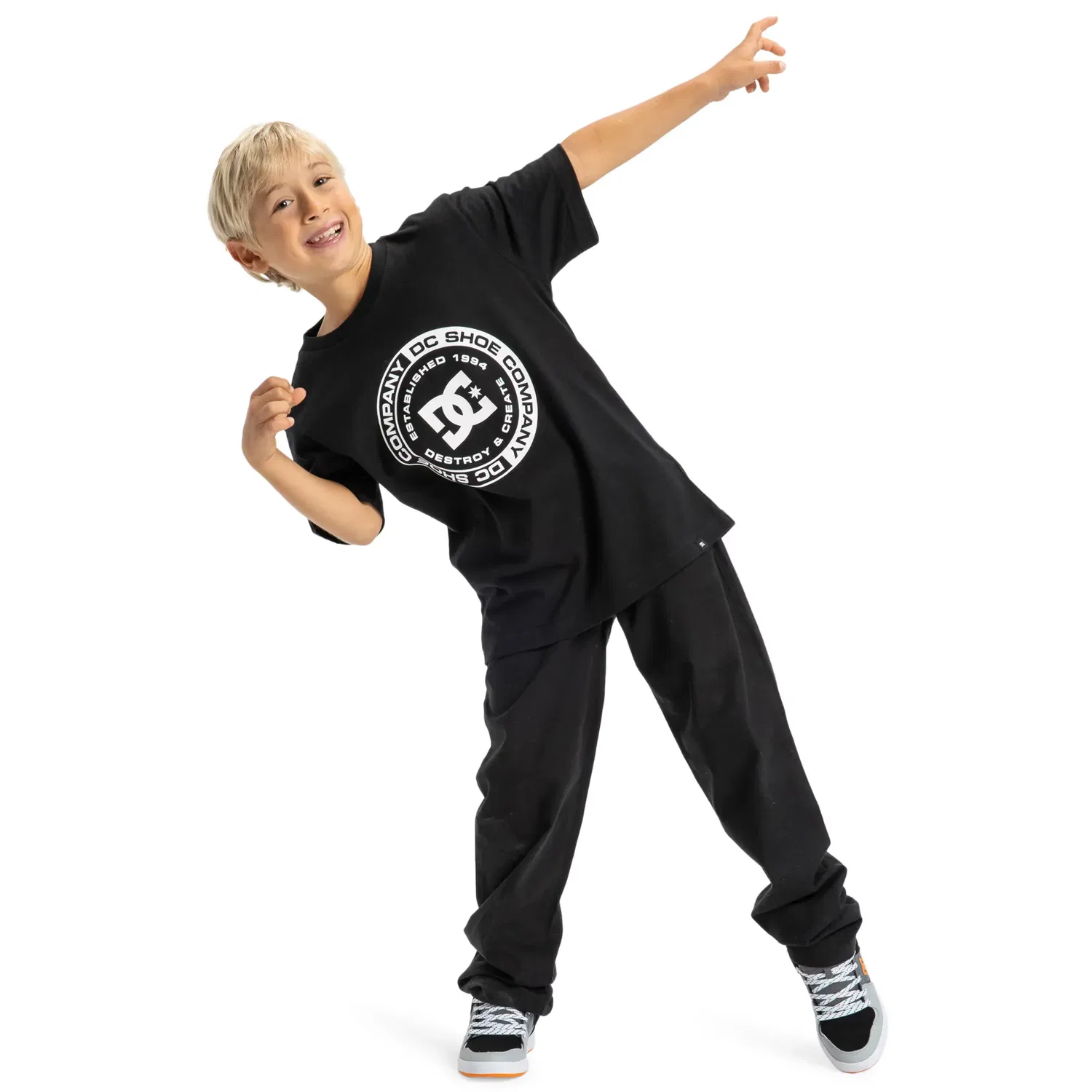 Детская футболка с принтом DC Corpo DC Shoes, Negro — фото 4