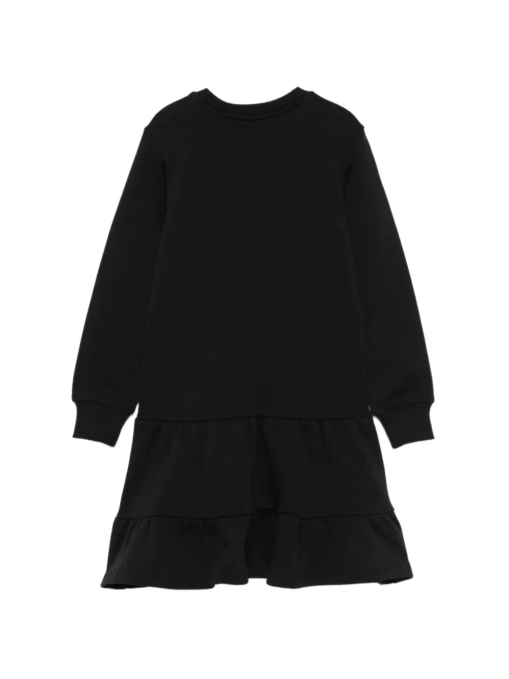 Платье с оборками и логотипом Moschino Kids, черный — фото 2