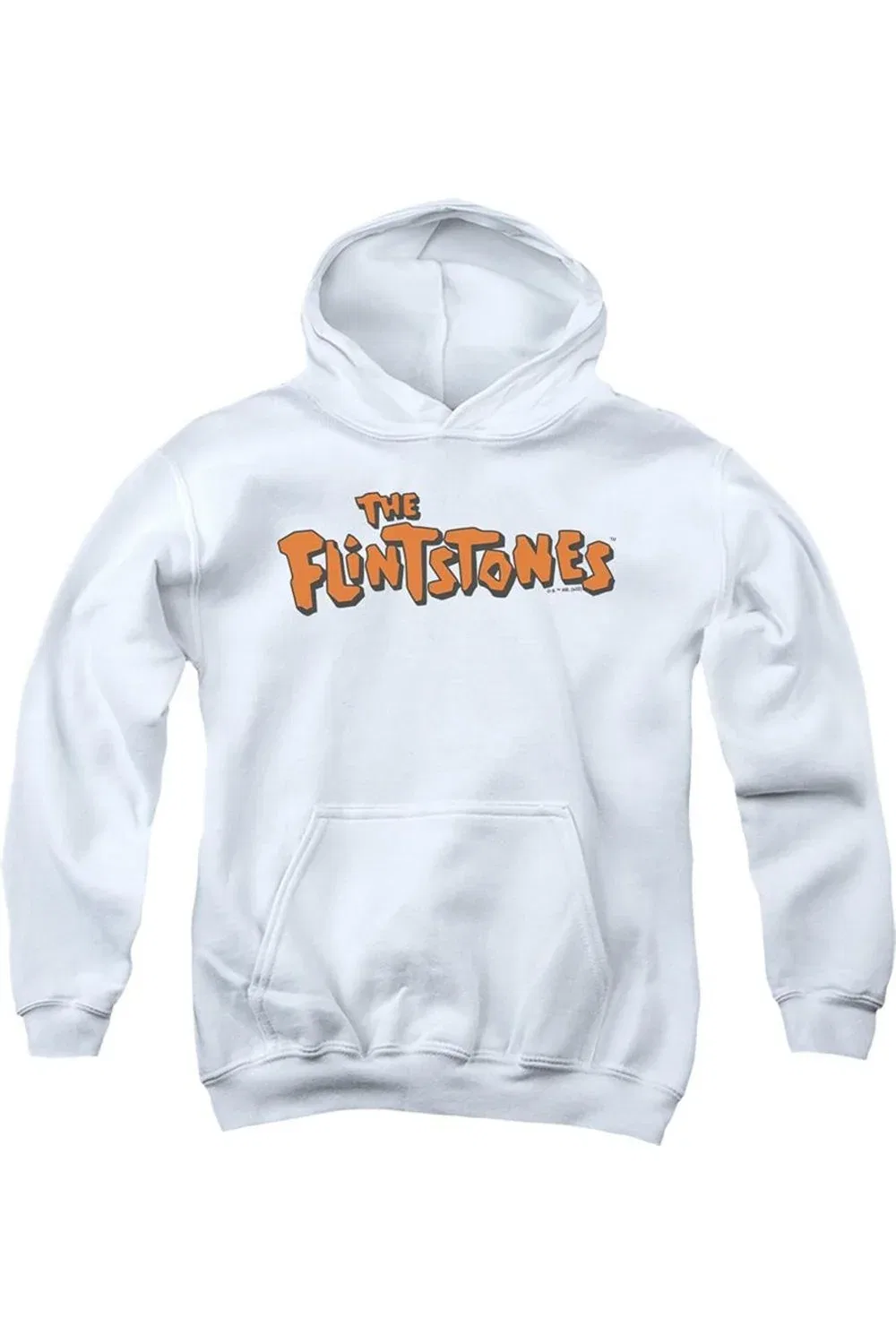 Детское худи с капюшоном Flintstones Logo Gildan, White