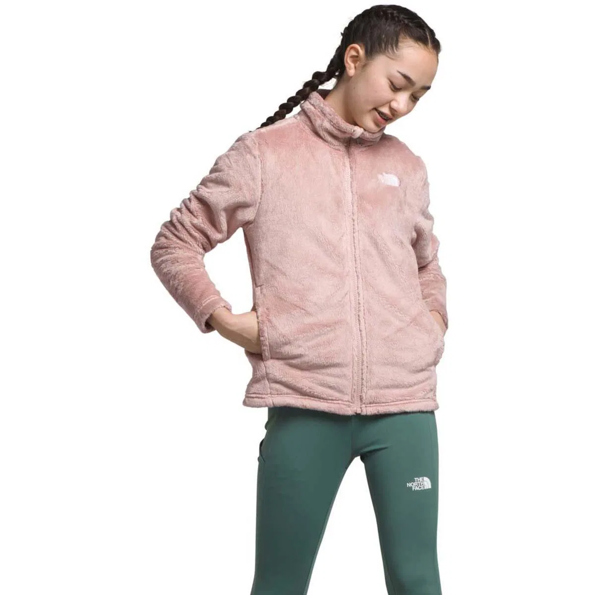 Детская куртка-флис с полной застежкой-молнией Osolita The North Face, Pink Moss
