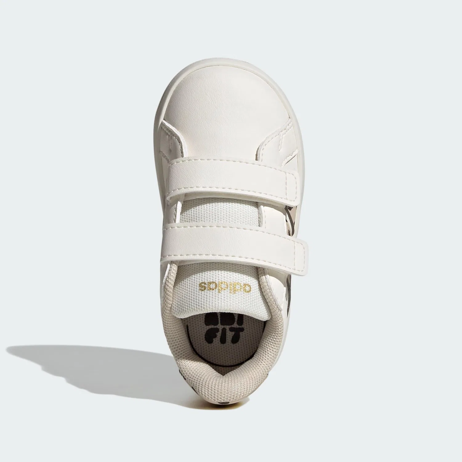 Детские кроссовки на липучках Grand Court 3.0 Adidas, Weiss — фото 2
