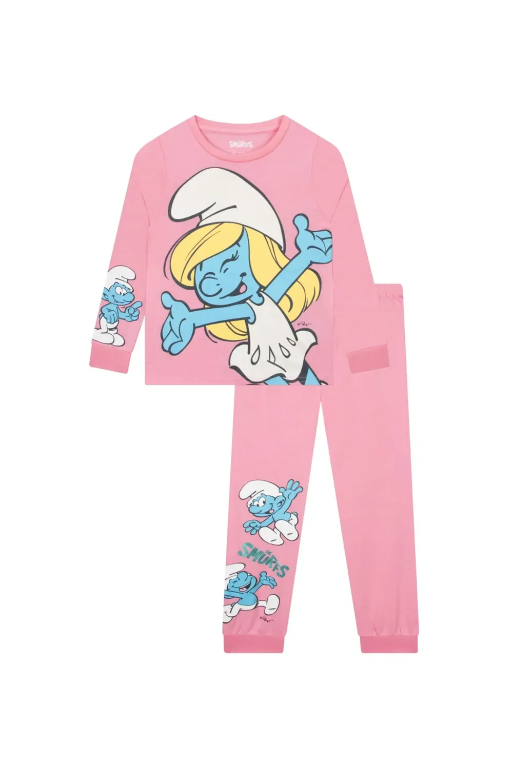 Детский пижамный комплект с длинным рукавом Smurfette The Smurfs, Pink