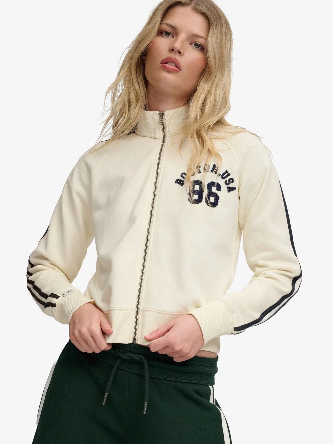 Толстовка Athletic Applique Superdry, белый — фото 2