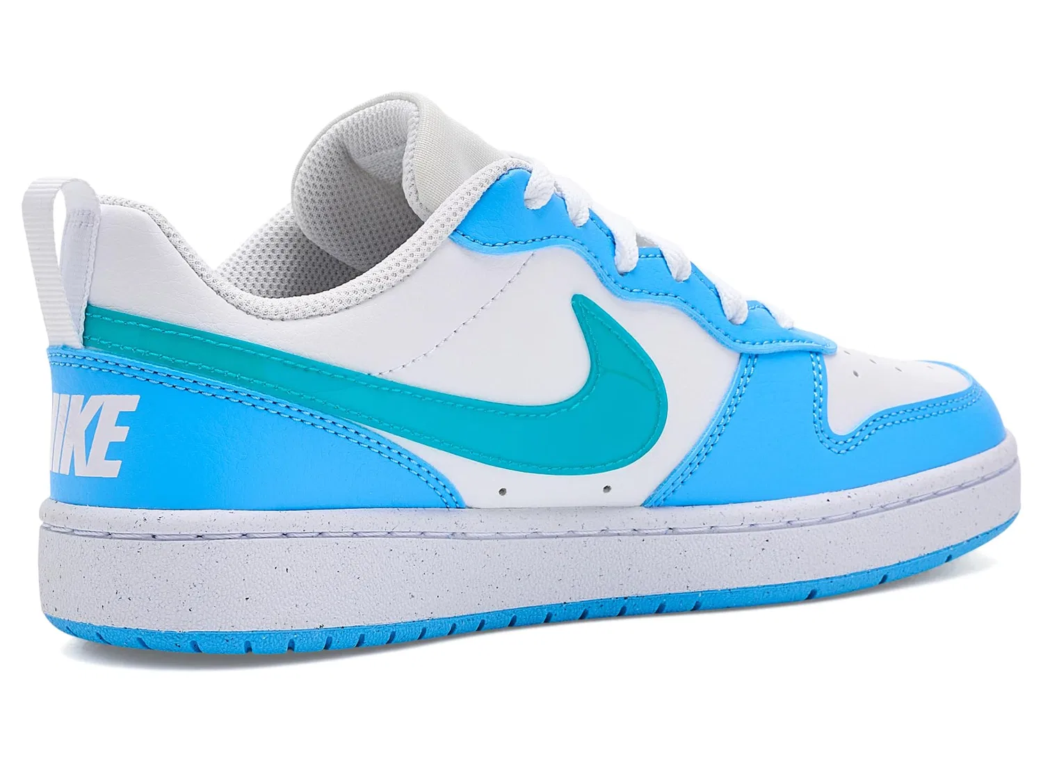 Кроссовки Court Borough Low (для больших детей) Nike Kids, White/Energy/Football Blue — фото 4