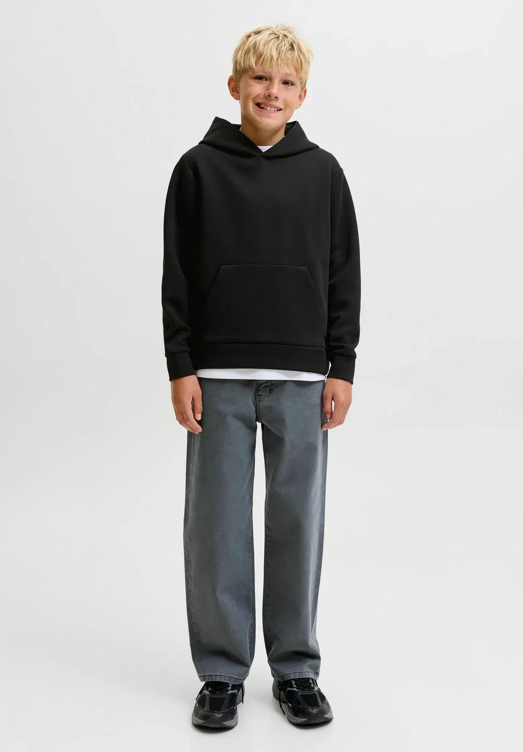 Худи, худи для подростков - худи Jack & Jones Junior, Black