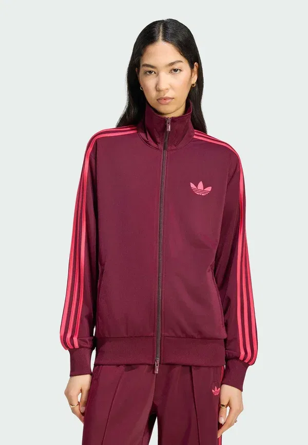 Спортивная куртка Firebird свободного кроя - тренировочная куртка Adidas Originals, розовый/бордовый
