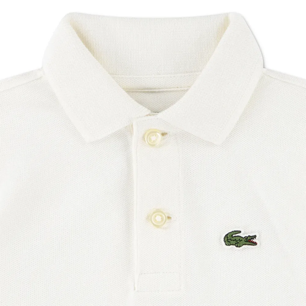 Комбинезон с коротким рукавом Lacoste Kids, белый — фото 3