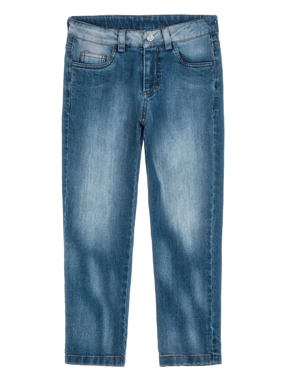 Джинсы с логотипом RC Roberto Cavalli Junior, синий