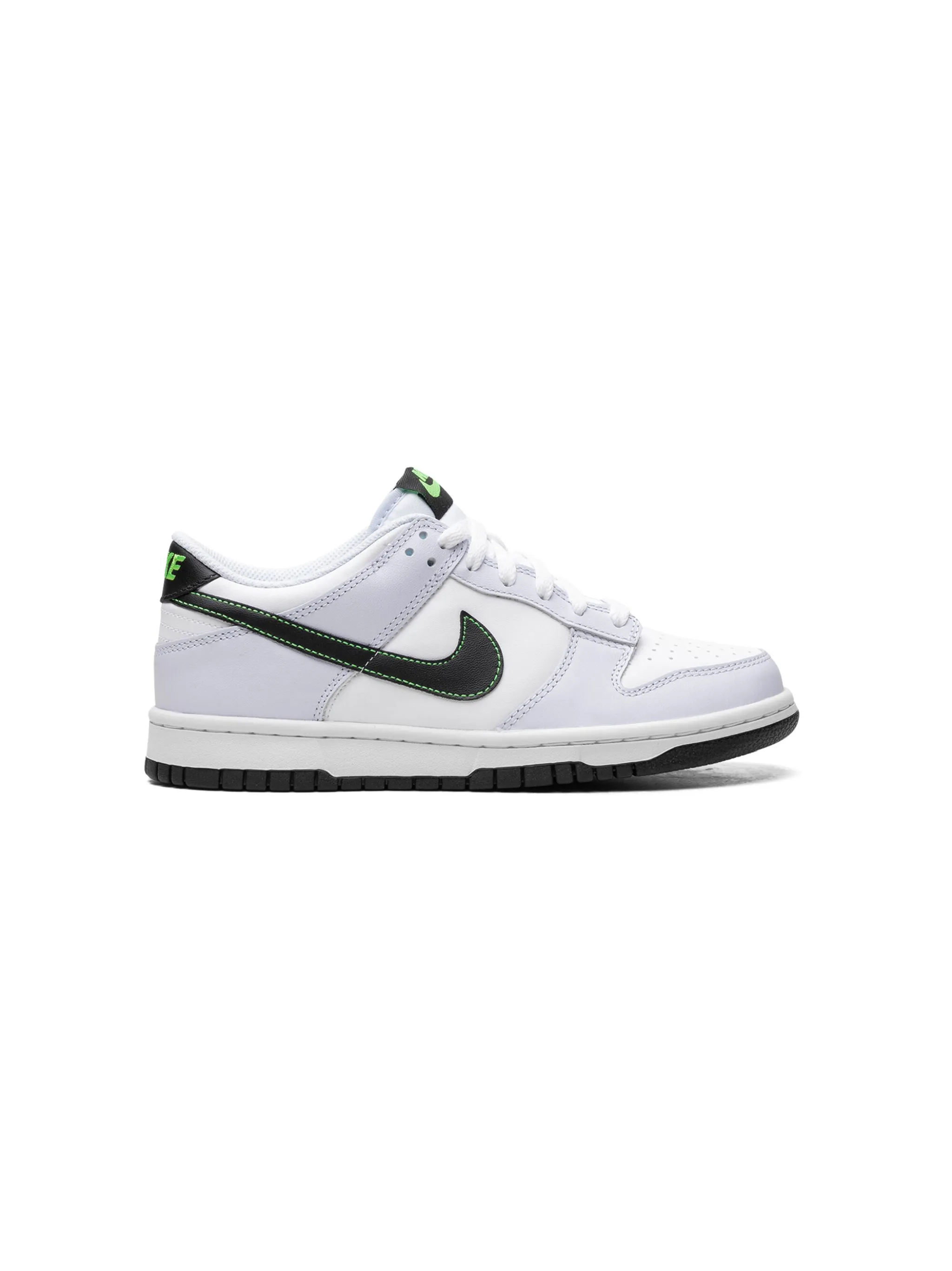 Кроссовки Dunk Low Grey/Green Strike Nike Kids, серый — фото 2