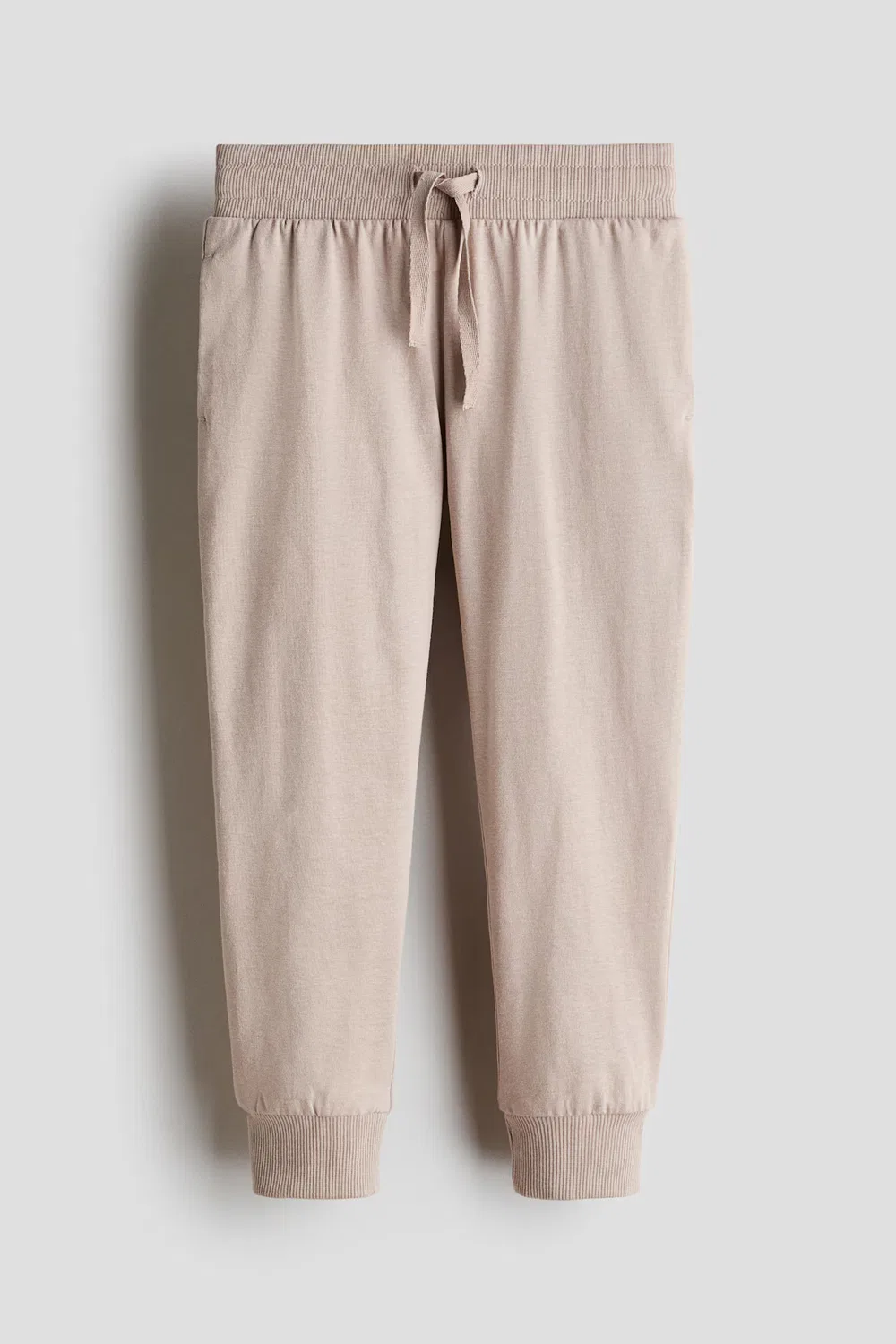 Хлопковые спортивные штаны H&M, Beige