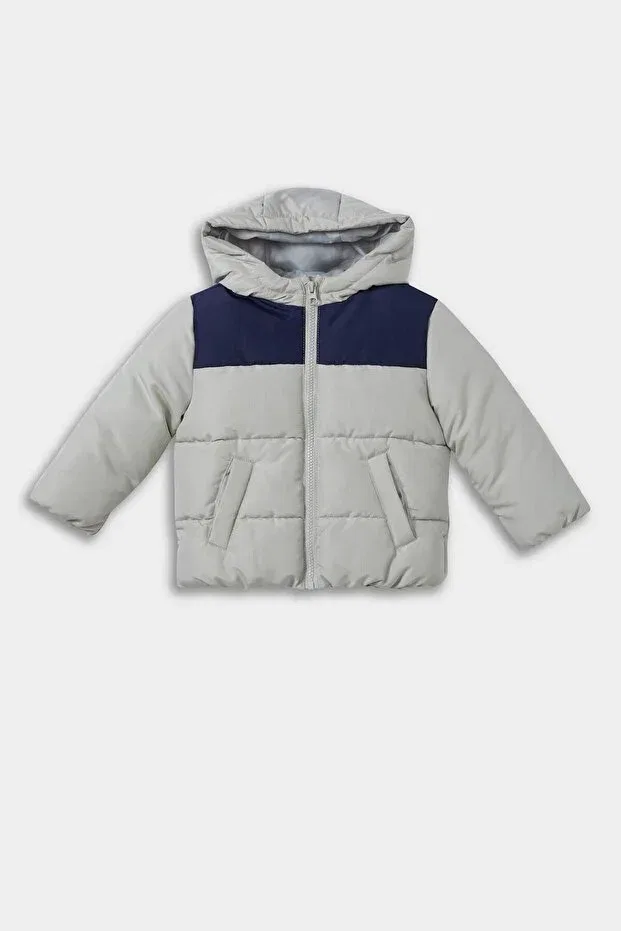 Детское зимнее пальто для девочек с длинным рукавом Defacto, Gray Gr498
