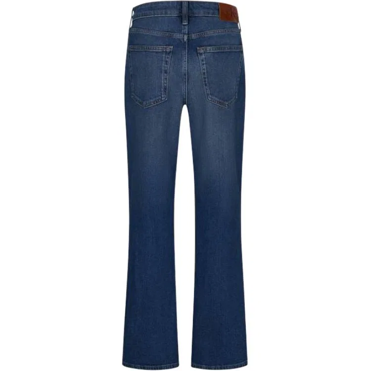 Женские брюки-клеш Calvin Klein, 46V Denim Dark Blue — фото 3