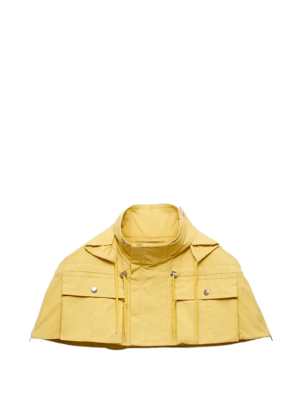 Кейп с капюшоном Prada, желтый