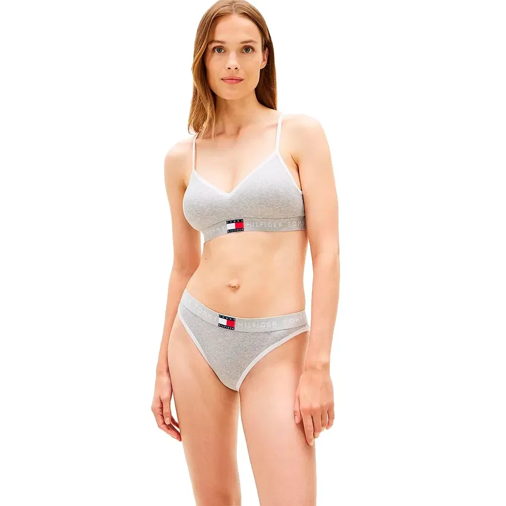 Бюстгальтер Bralette Push-Up Tommy Hilfiger, серый — фото 4