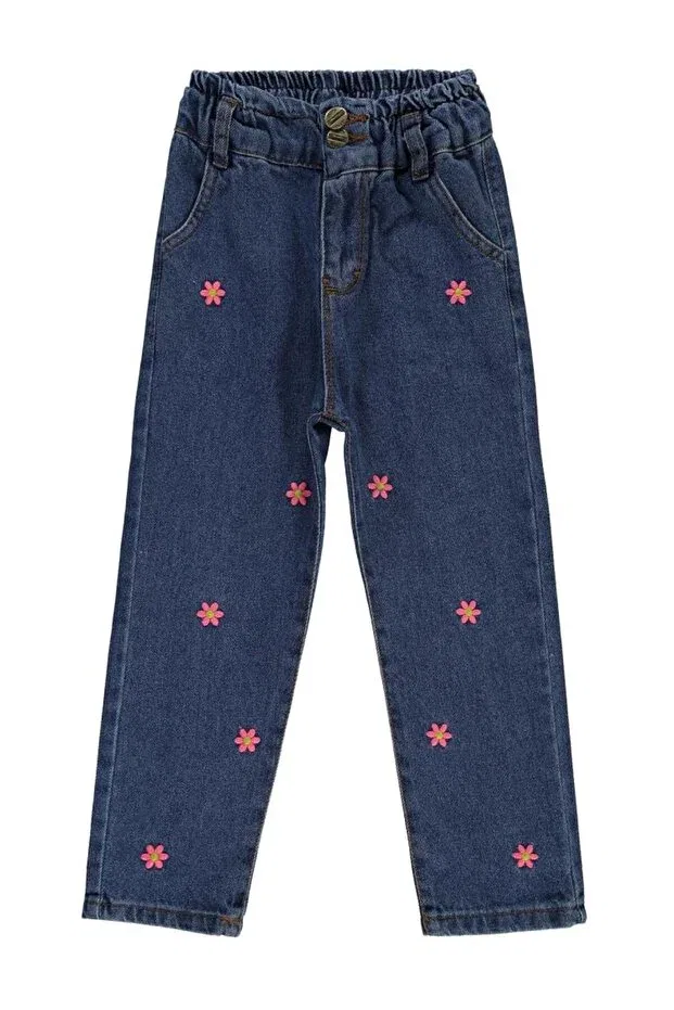 Детские брюки для девочек с вышивкой Daisy Civil Girls, Blue