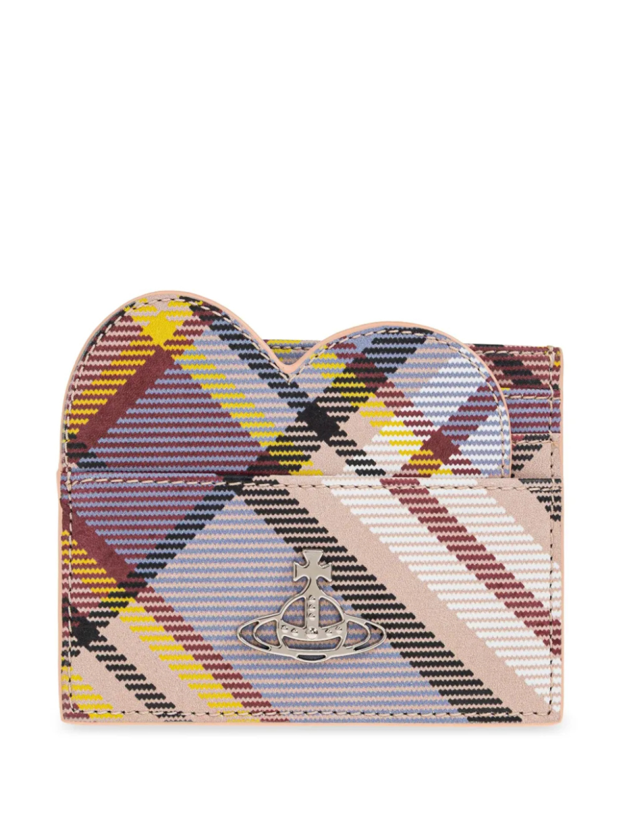 

Кошелек Vivienne Westwood Heart в клетку, фиолетовый