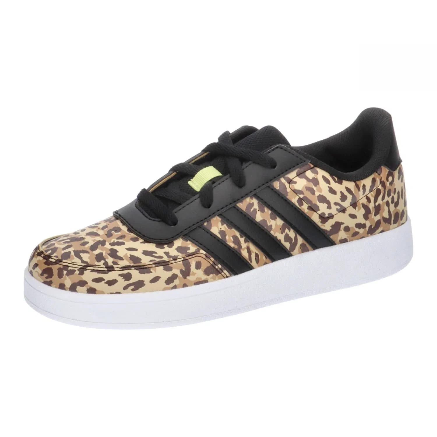 Детские кроссовки для мальчиков с закрытым носком Breaknet 2.0 Adidas, Core Black Pattern Pulse Lime