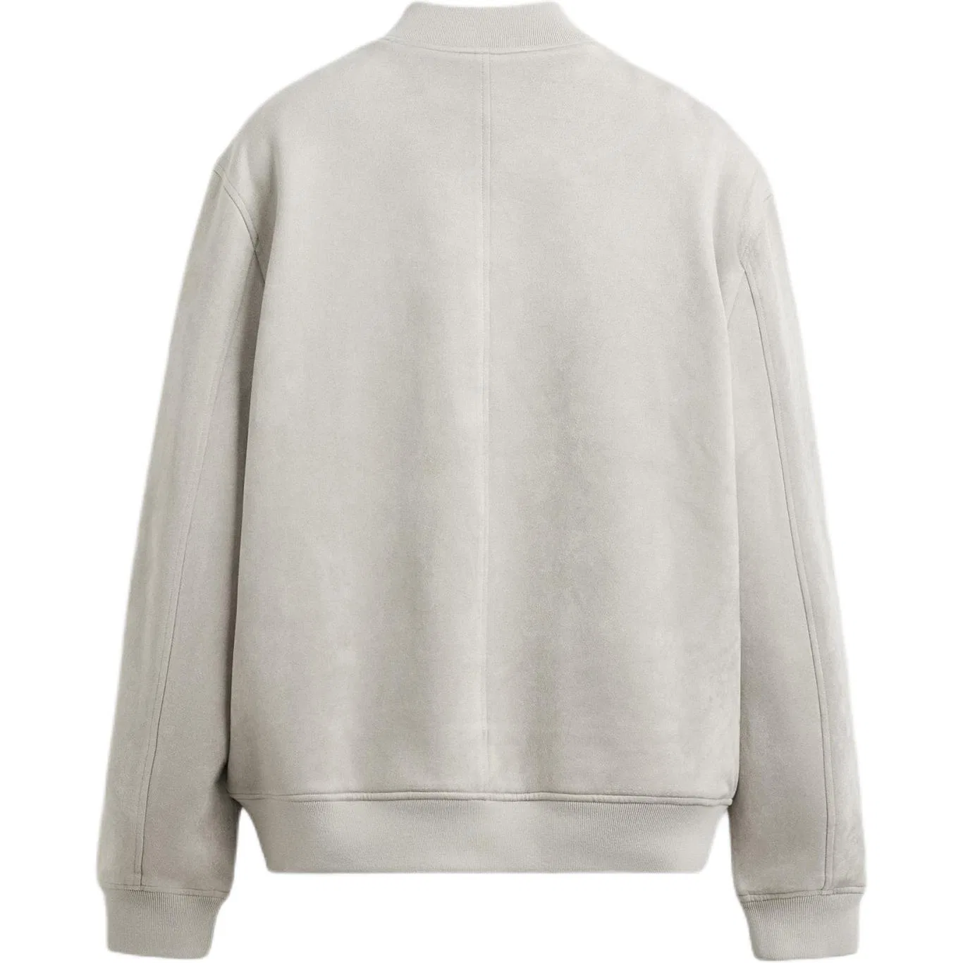 Мужская куртка-пилот с бейсбольным воротником, Pearl Gray, ZARA — фото 3