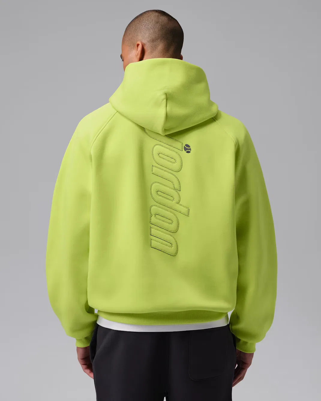 Мужская толстовка с капюшоном оверсайз Jordan Brooklyn Fleece, Cyber — фото 2