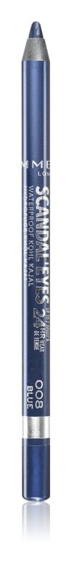 

Водостойкая подводка для глаз Rimmel ScandalEyes Waterproof Kohl Kajal, оттенок 008 Blue 1.3 г
