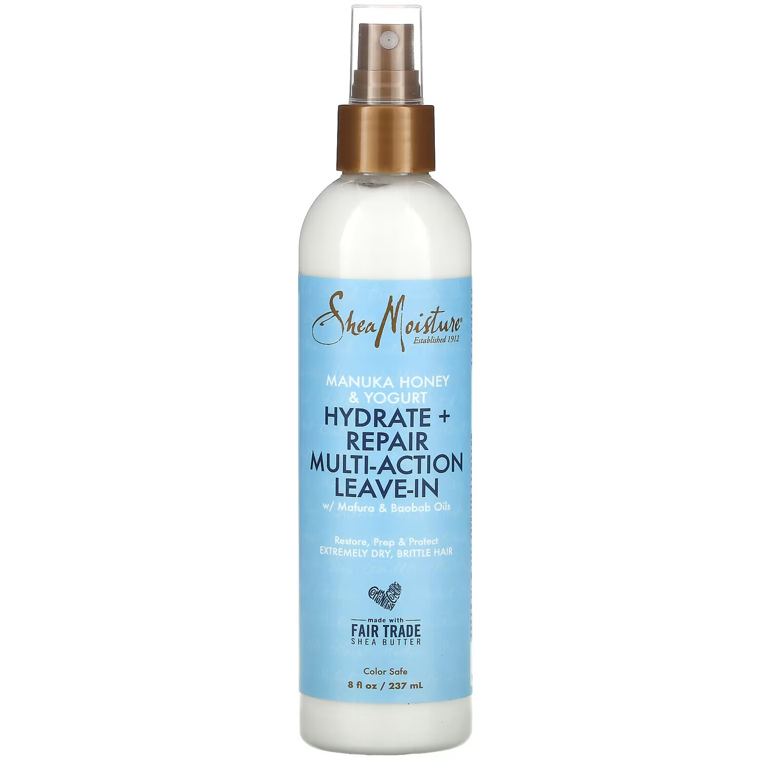 

SheaMoisture, Универсальное несмываемое средство для увлажнения и восстановления, мед манука и йогурт, 237 мл (8 жидк. Унций)
