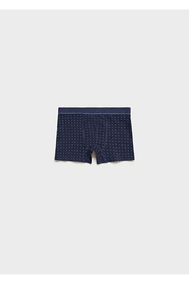Детский комплект боксеров для мальчиков с принтом Mango Kids, Sky Blue — фото 3