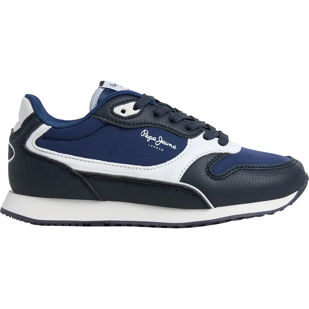 Детские кроссовки для мальчиков с контрастной пяткой Bexley Origin Pepe jeans, Blue