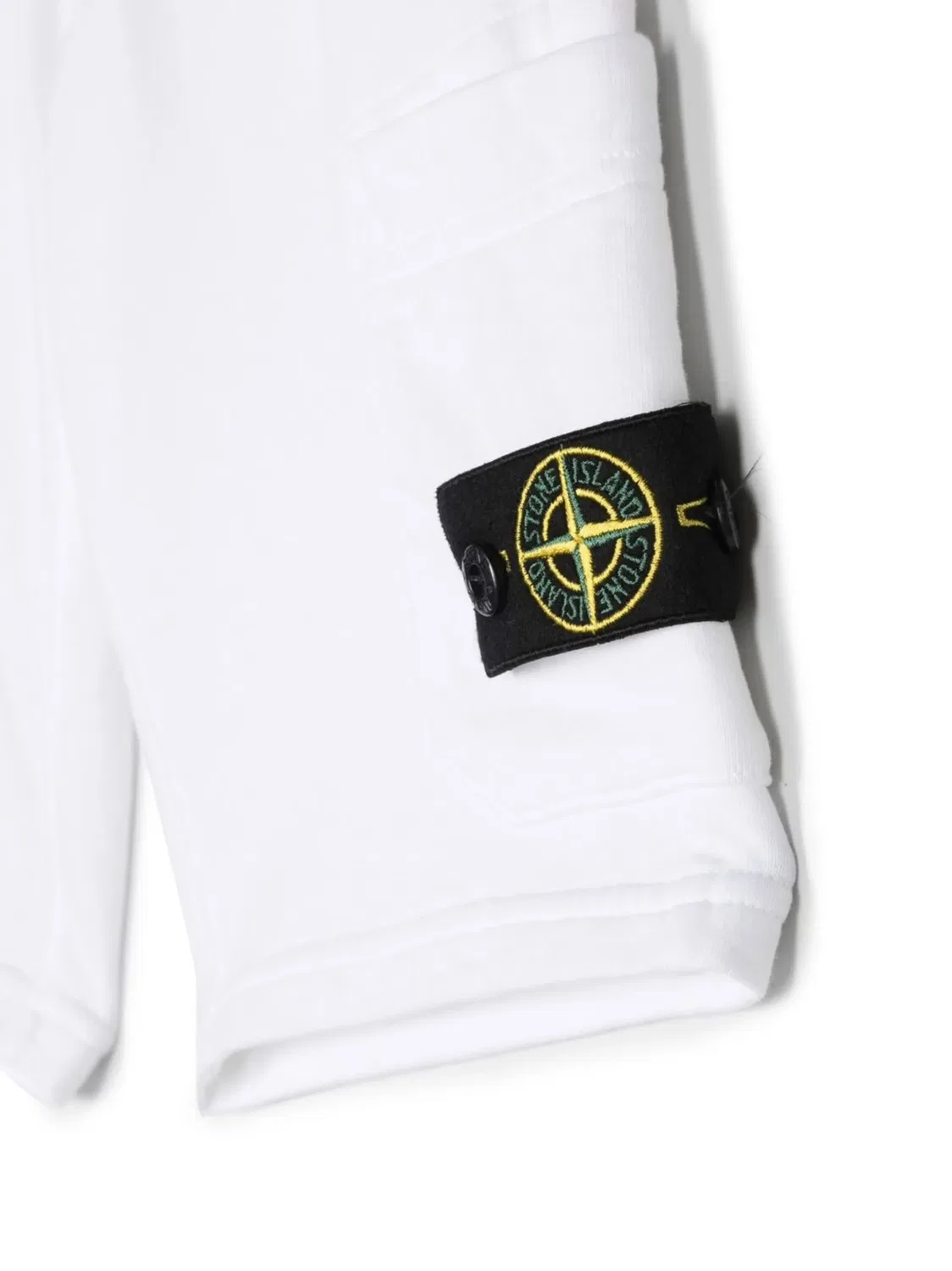 Шорты с компасом Stone Island, белый — фото 3