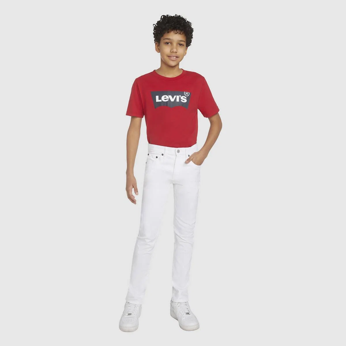 узкие джинсы 510 Eco Performance для мальчиков 8-20 размера Levi's, White - White