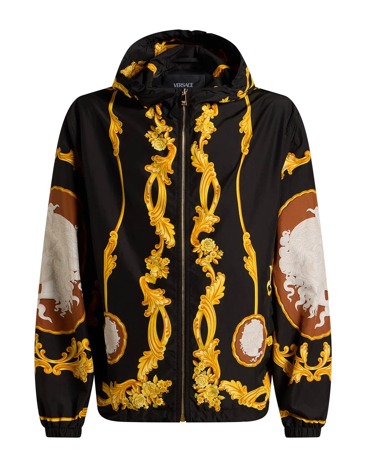 Мужская куртка с принтом Versace, черный