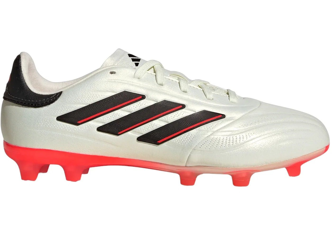 Детские бутсы Copa Pure II Elite FG Adidas, Ivory/Core Black/Solar Red