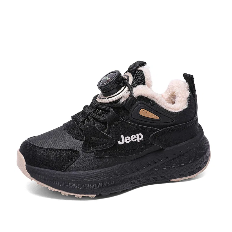 Детские кроссовки с утеплением, модель Anti Kick, Jeep, Black