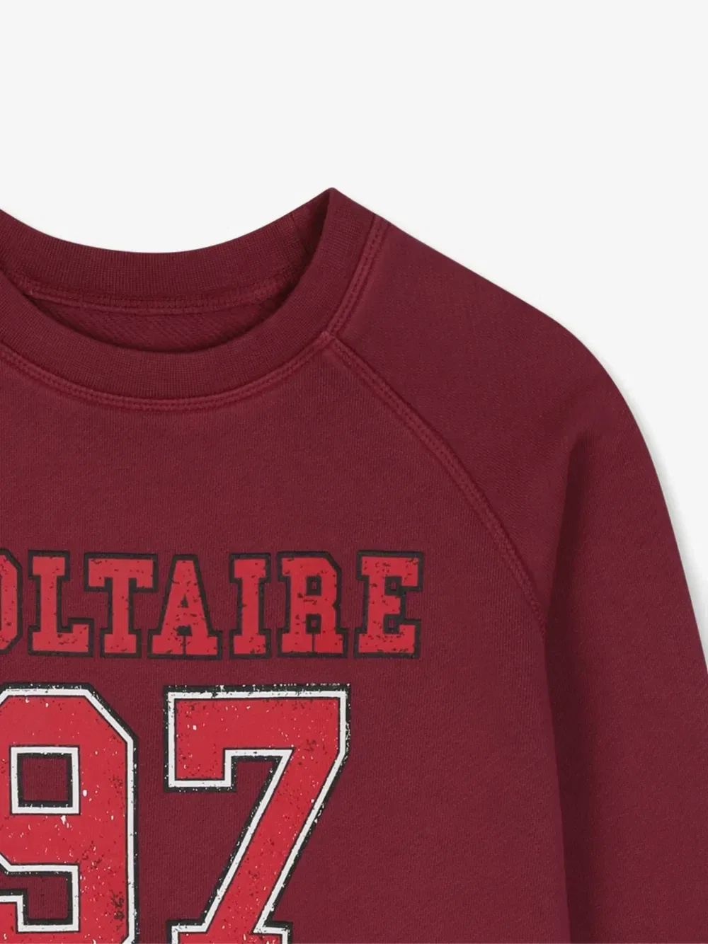 Толстовка с рукавами реглан и логотипом Zadig & Voltaire Kids, красный — фото 3