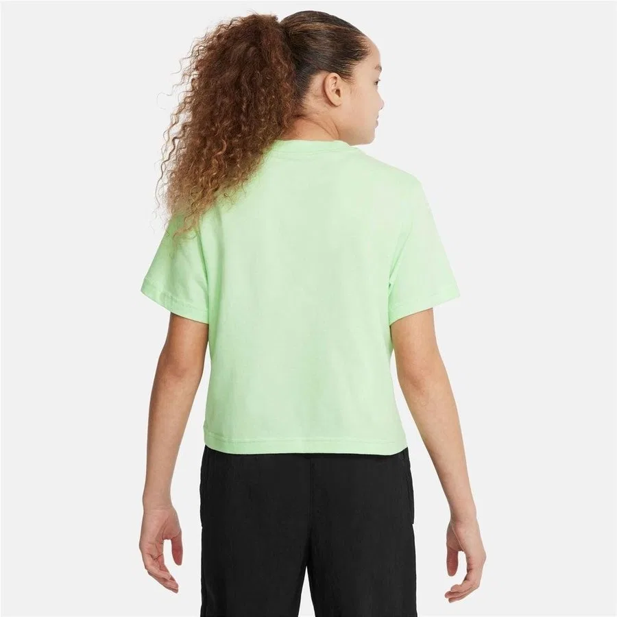 Футболка с коротким рукавом Nike G Nsw Tee Essntl Ss Boxy, Зеленый — фото 2