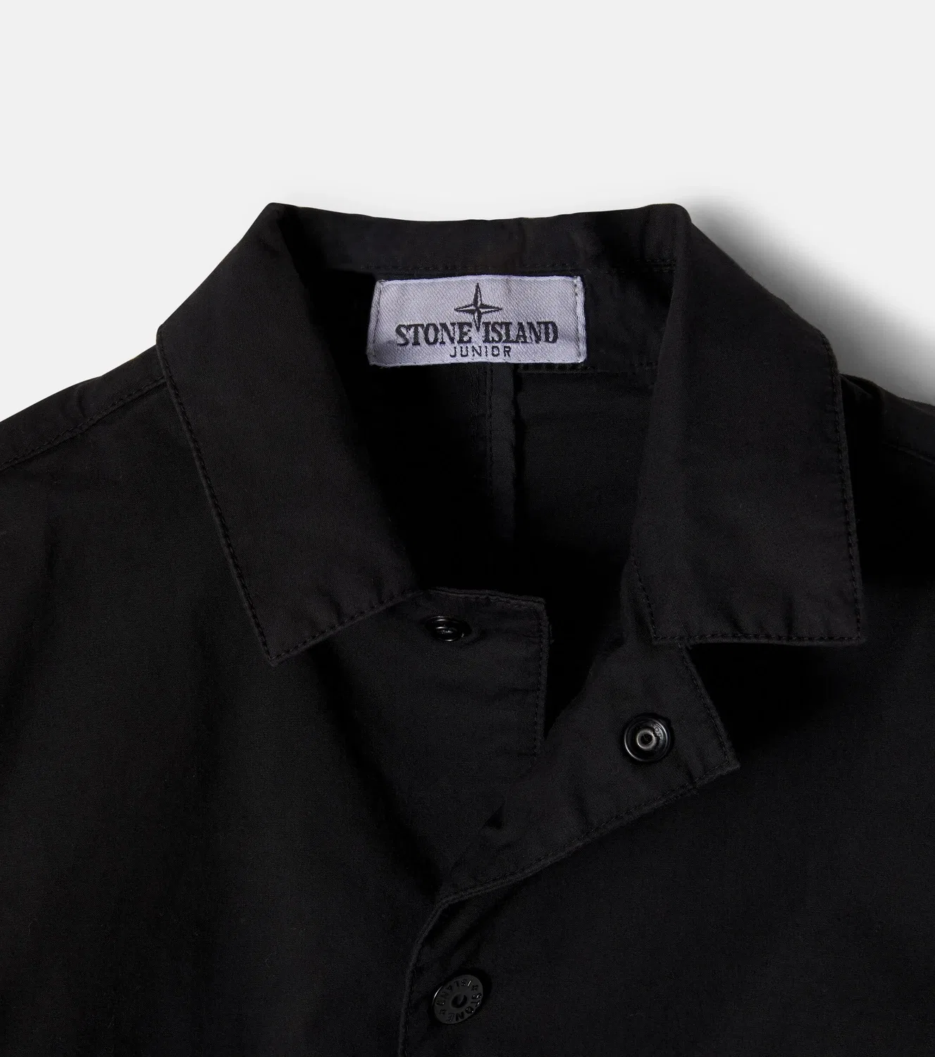 Легкая куртка с принтом Compass Stone Island Junior, черный — фото 4