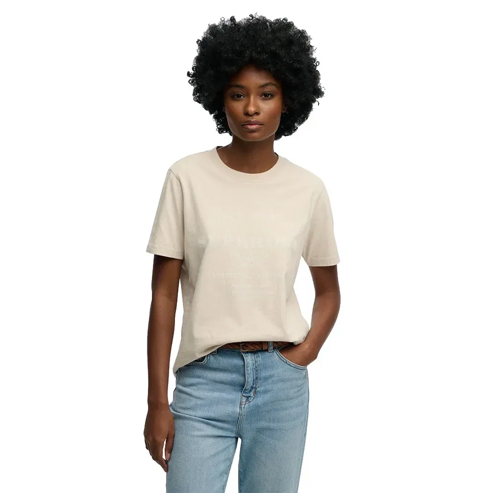 Футболка с коротким рукавом Superdry Luxe Casual Relaxed Fit, белый