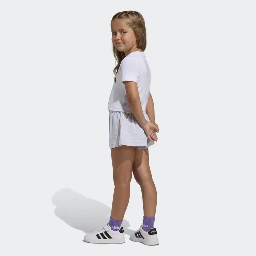 Детский спортивный комплект с длинным рукавом adidas JZ3564, Белый — фото 2