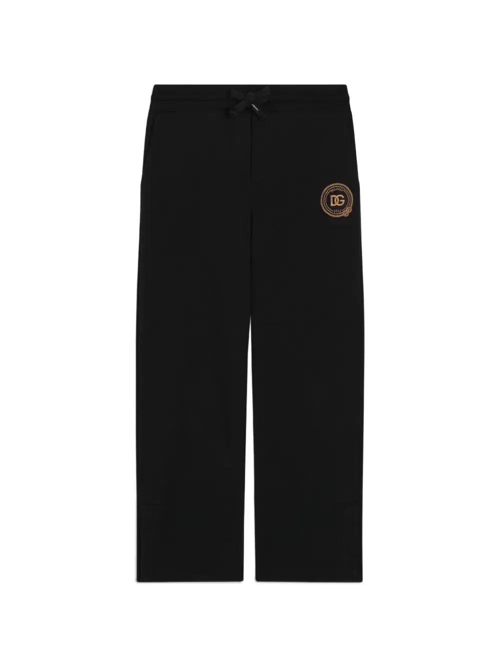 Флисовые брюки Dolce & Gabbana Kids, черный