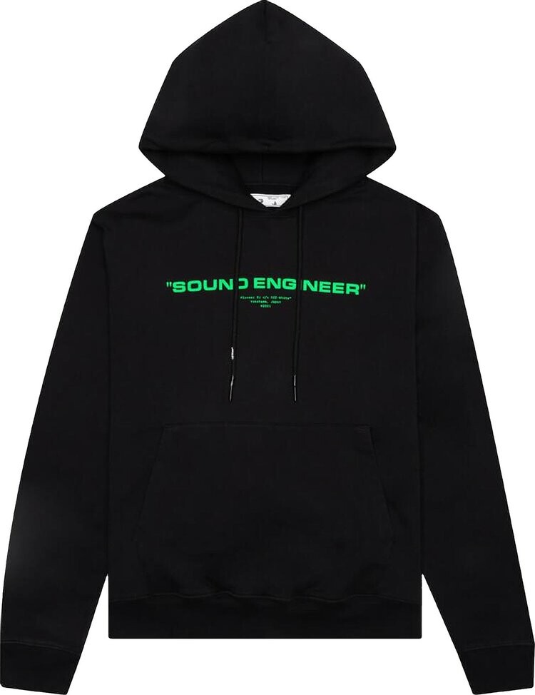 

Худи Off-White x Pioneer SE Console Hoodie 'Black/Brilliant Green', черный