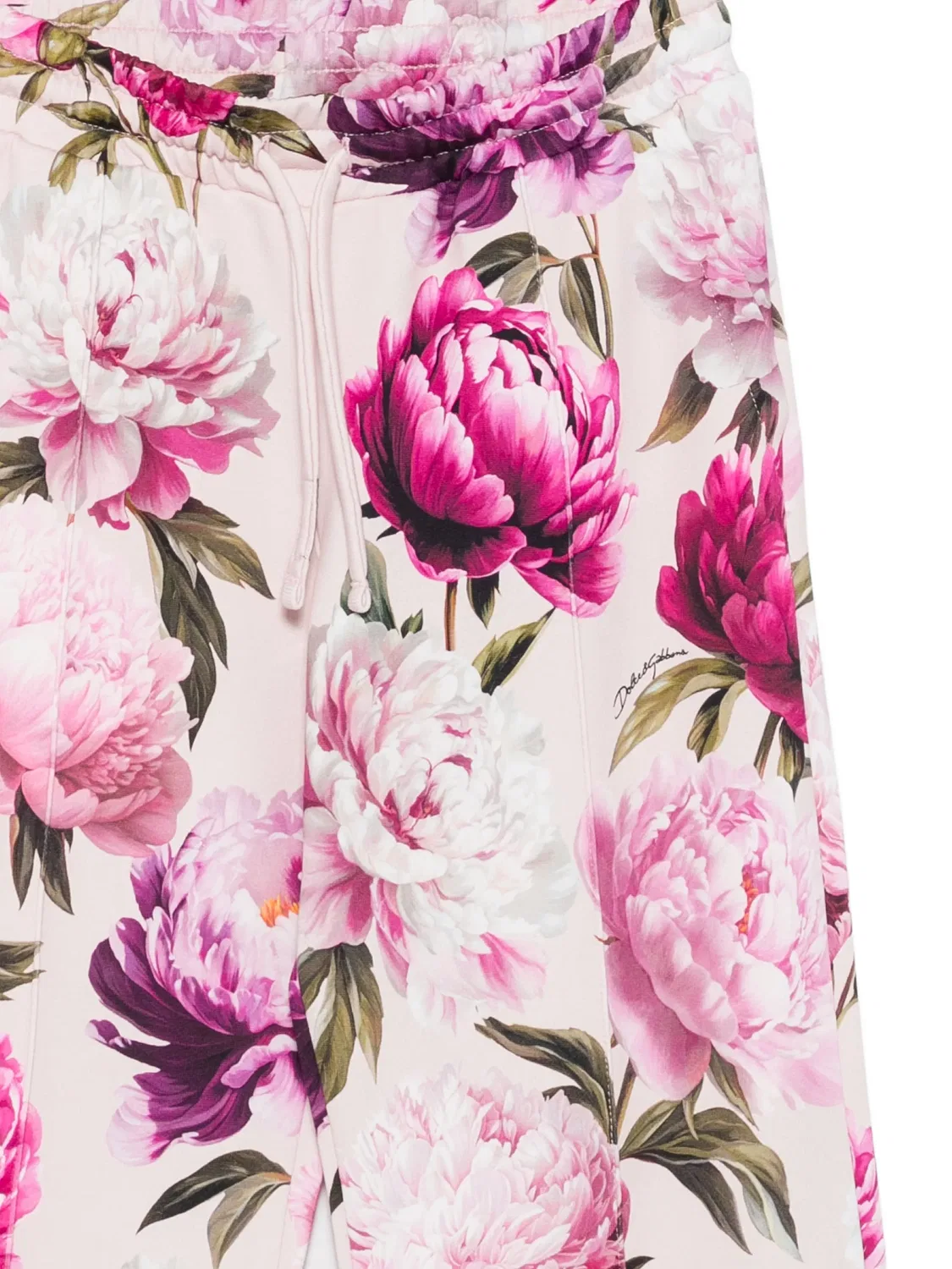 Спортивные брюки с цветочным принтом Dolce & Gabbana Kids, розовый — фото 3