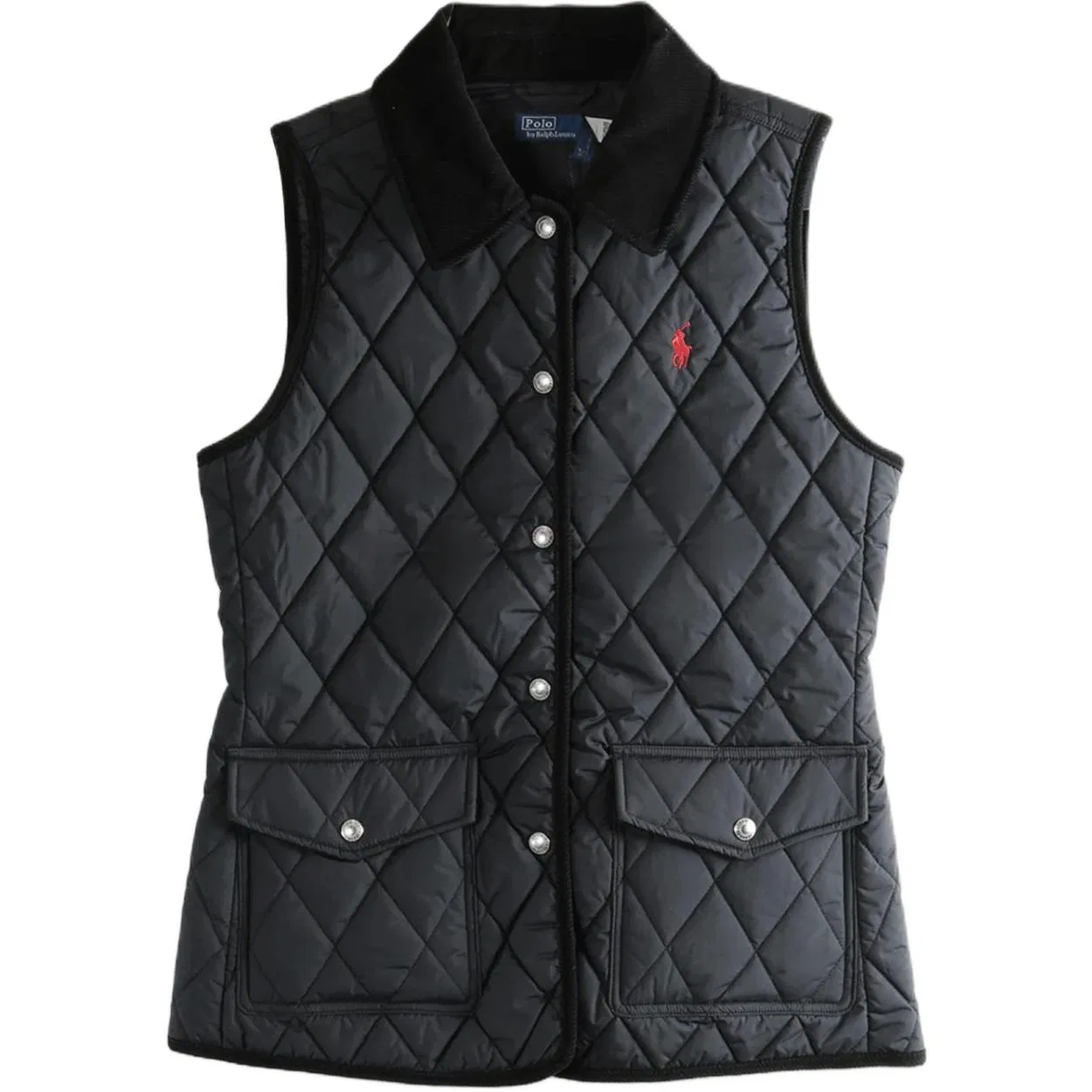Женский жилет с лацканами Black Polo Ralph Lauren