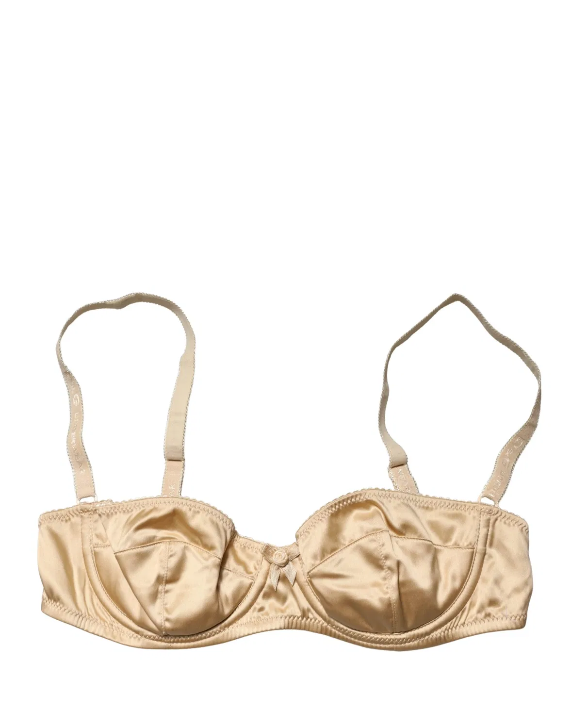 Женское бюстгальтер балконет с легкой подкладкой и косточками Semi-Pad Underwire Balconnet Bra Dolce & Gabbana, Beige — фото 4