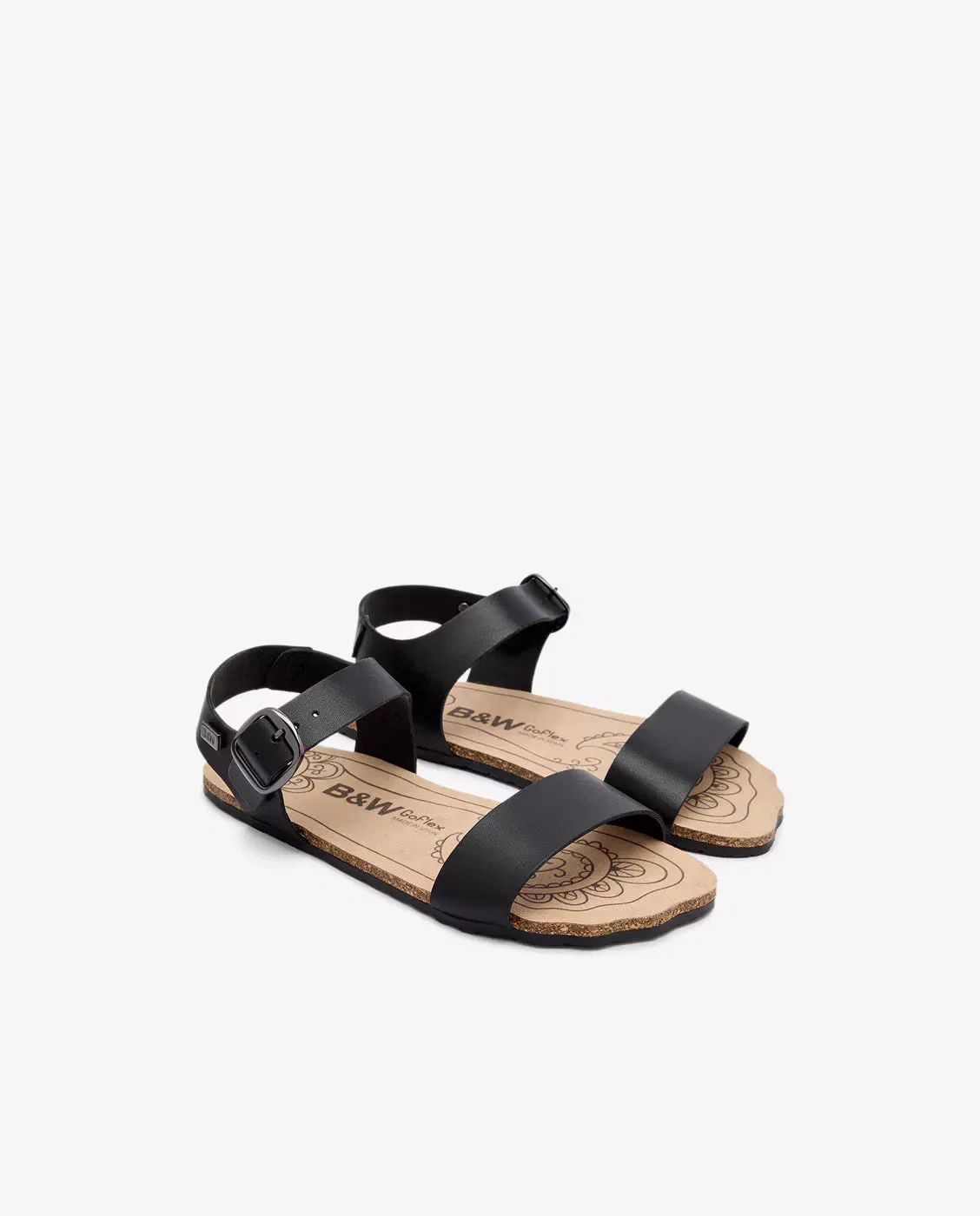 Детские сандалии для девочек с технологией Barefoot GoFlex Conguitos, Negro — фото 3