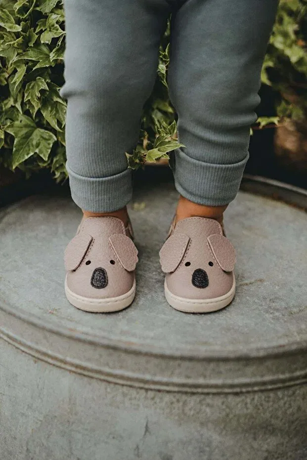 Детские туфли для девочек с принтом Koala Cigit, Mink